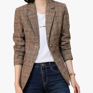 American Eagle Outfitters plaid blazer medium